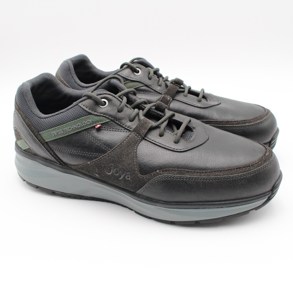 Joya Tony II Mens Size 12.5 Black Leather Sneakers Casual Shoes